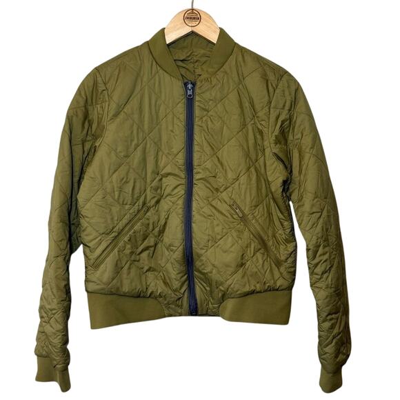 lululemon athletica Jackets & Blazers - Lululemon Women’s Warm Two Ways Reversible PrimaLoft Bomber Jacket Mossy Size 8